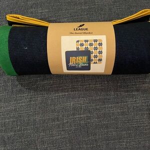 League The Daniel Blanket - Navy and Green with Yellow Accent